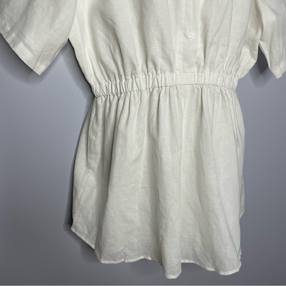 Fayt The Label Zephyr Linen Playsuit White - Picture 8 of 15